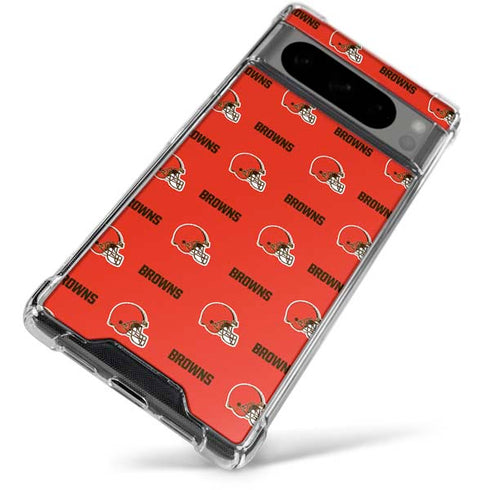 NFL Cleveland Browns Blitz Series Google Pixel 8 Pro Clear Case